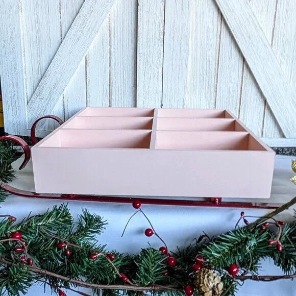 Bullseye Playground Wooden Tiered Tray Crate Cubby 2023 Valentine Pink - Picture 3 of 5